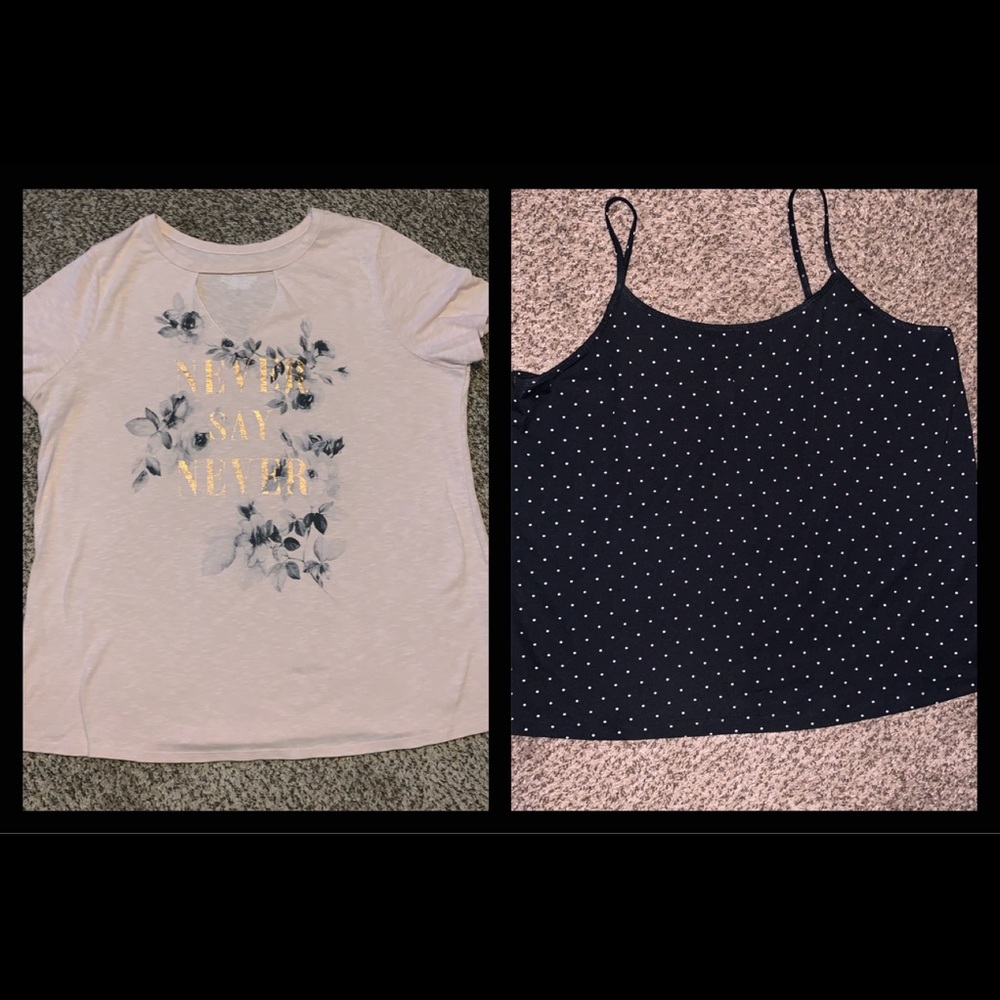 Lane Bryant shirt and tank top bundle